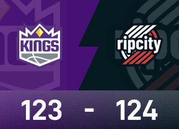 NBA季前赛报告：杨瀚森16分4板3帽，开拓者124-123国王