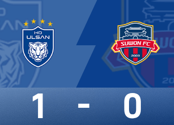 韩K战报：卢德维格松破门，萨巴格绝平被吹，蔚山1-0水原