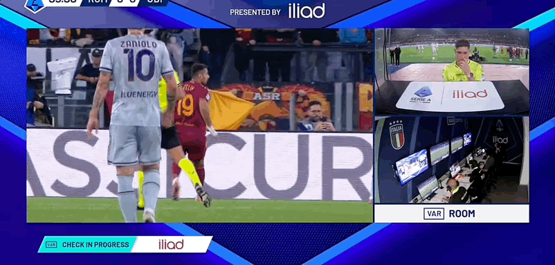 卡马拉舞者的球送点，佩莱格里尼的主罚，罗马1-0乌迪内斯。