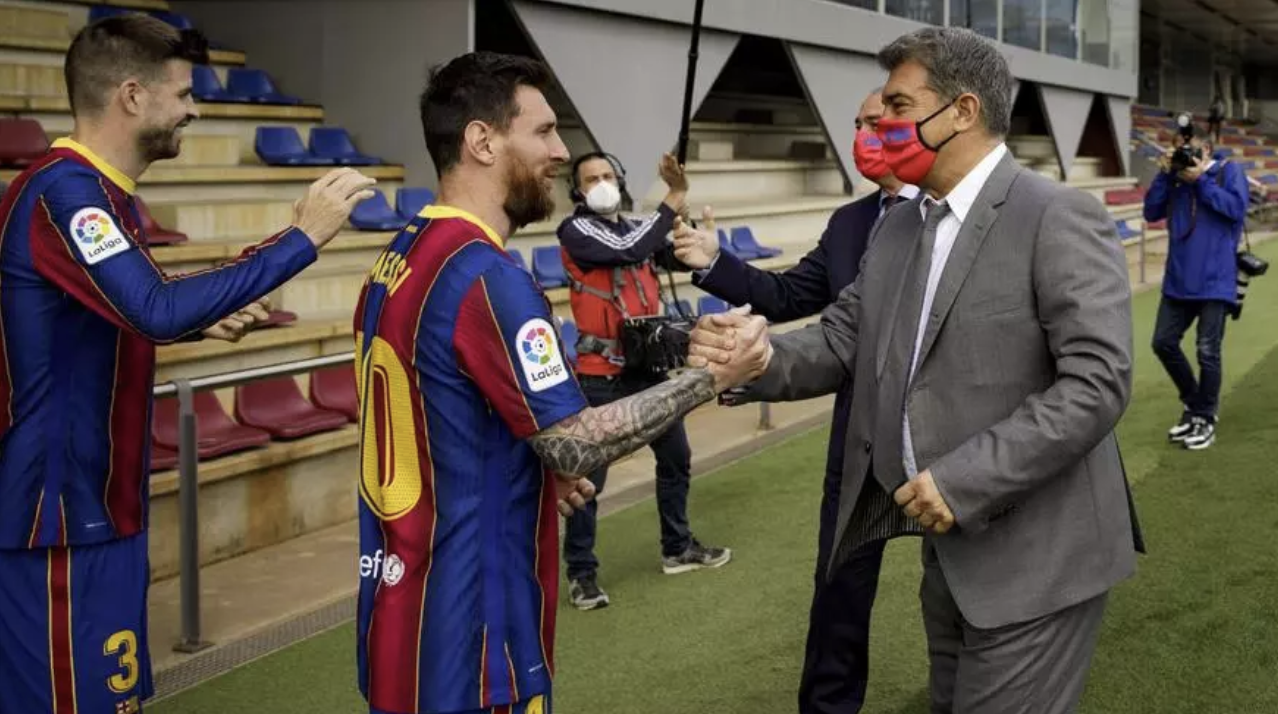 西方媒体：巴萨方面不知道梅西回到诺坎普，不知道他是如何进入体育场的。