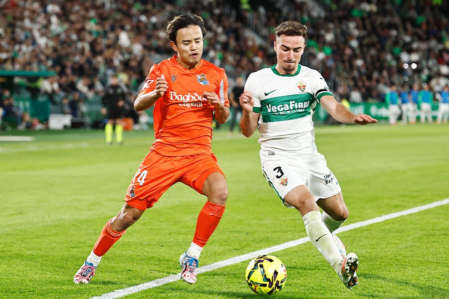 世界：久保建英对抗成功率称霸西甲，五大联赛仅次于英超猛将。