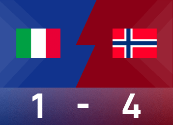 世界欧洲预战报告：哈兰德梅开二度，挪威4-1意大利直接进入世界杯