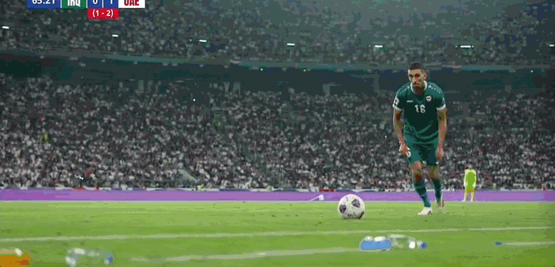 小镇传奇！阿里头球破门，伊拉克1-1阿联酋