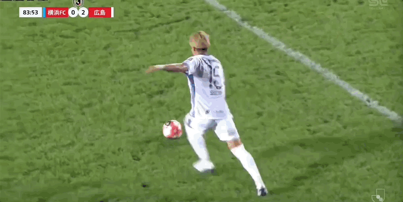 魔法水晶箭！中野就斗中场吊射破门，横滨FC 0-2广岛三箭
