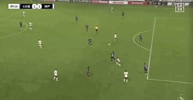 就像麒麟一样！佐佐木大树世界波破门，大阪钢巴1-1神户胜利船。